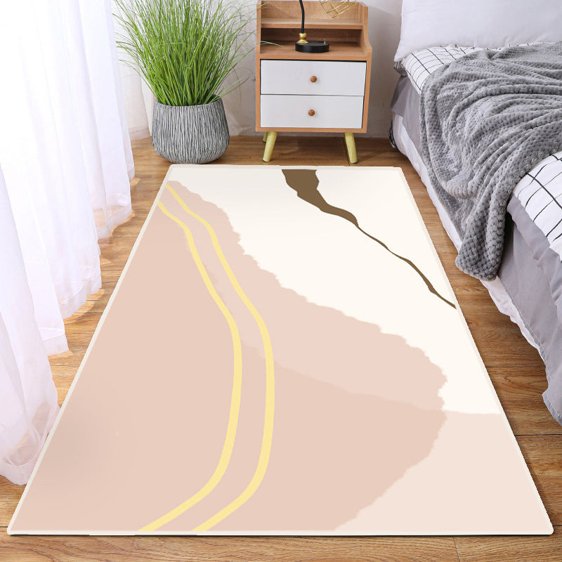 Area Rug Individuality Patchwork Carpet Polypropylene Washable Rug for Home Decor