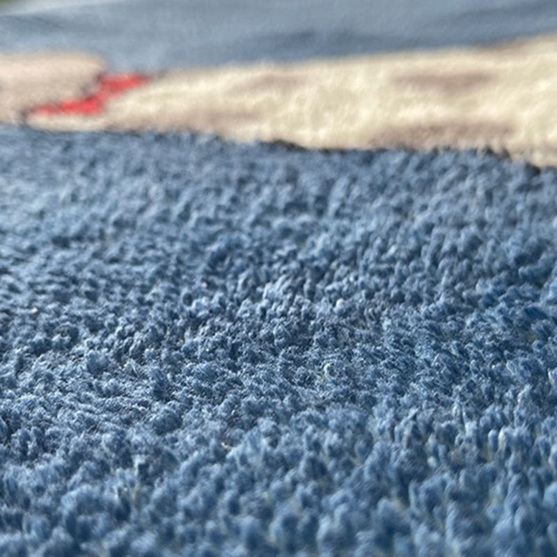 Abstrakter Mann Zeichnung Linie Teppichpolyester Teppich Färbung Resistent Anti-Schlupfteppich für Raum