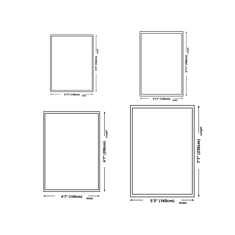 Abstrakter Mann Zeichnung Linie Teppichpolyester Teppich Färbung Resistent Anti-Schlupfteppich für Raum