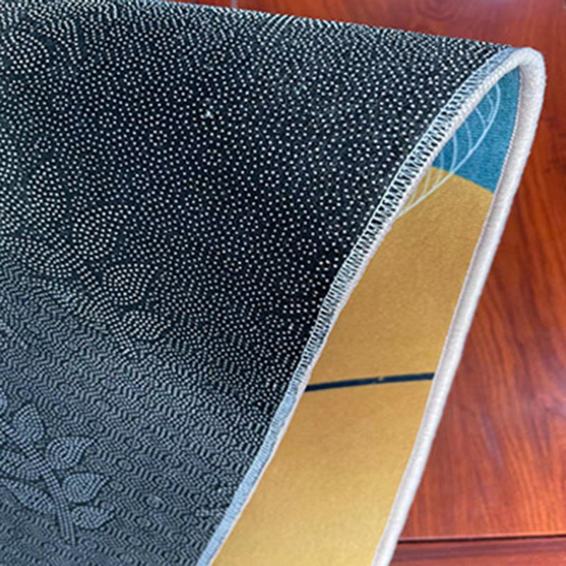 Farbblock Geometrischer Teppichbereich Teppich Polyster Haustierfreundlich Easy Care Area Teppich