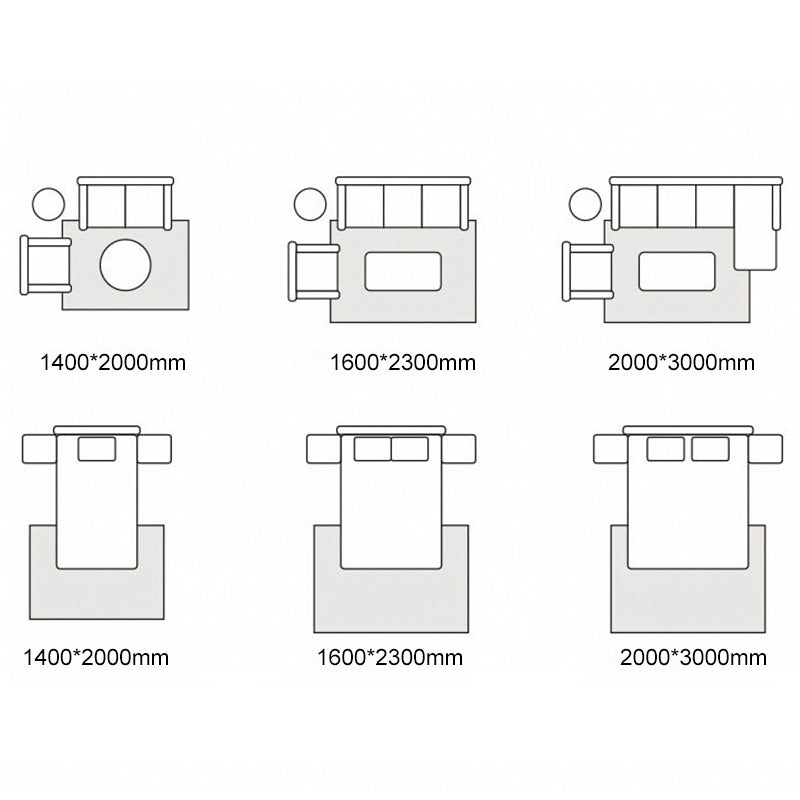 Rapis nordique beige Bloc de couleur polyester tapis lavable intérieur pour décoration domestique