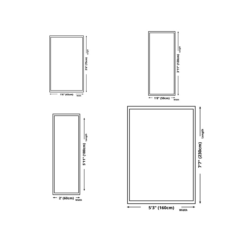 Black and White Abstract Carpet Area Carpet Anti-Slip Washable Rug for Living Room