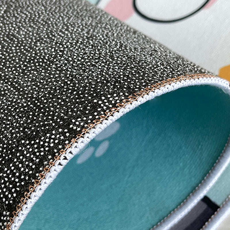 Contemporary Plant Rug Area Carpet Anti-Slip Washable Rug for Living Room