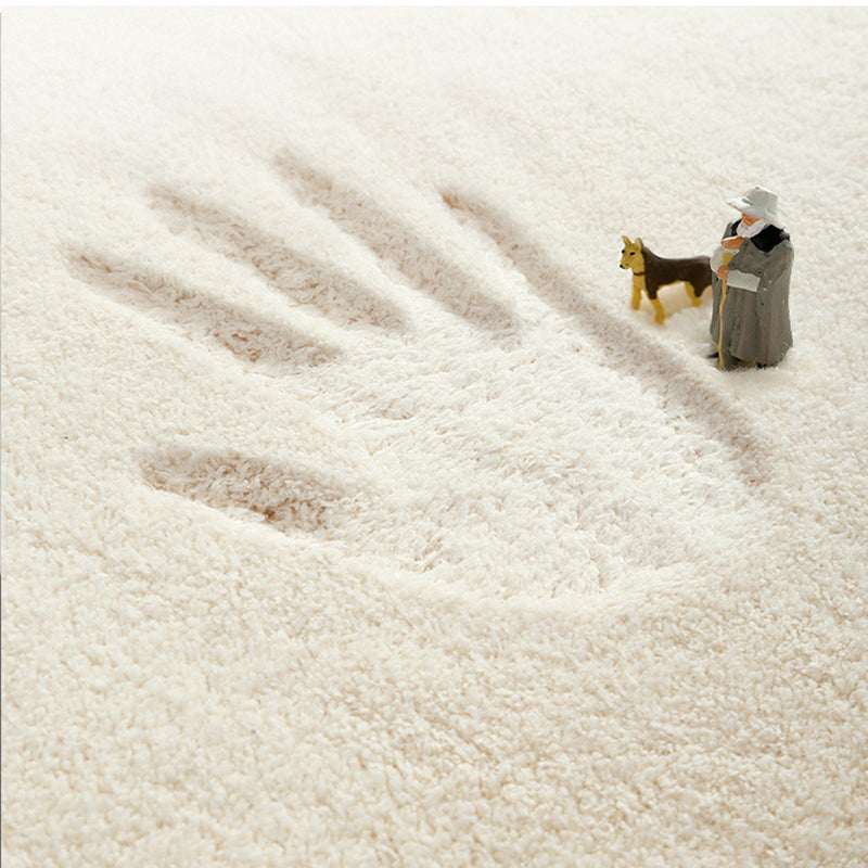 Contemporary Rug Colorblock with Line Background Rug Friendly Non-Slip Carpet for Home