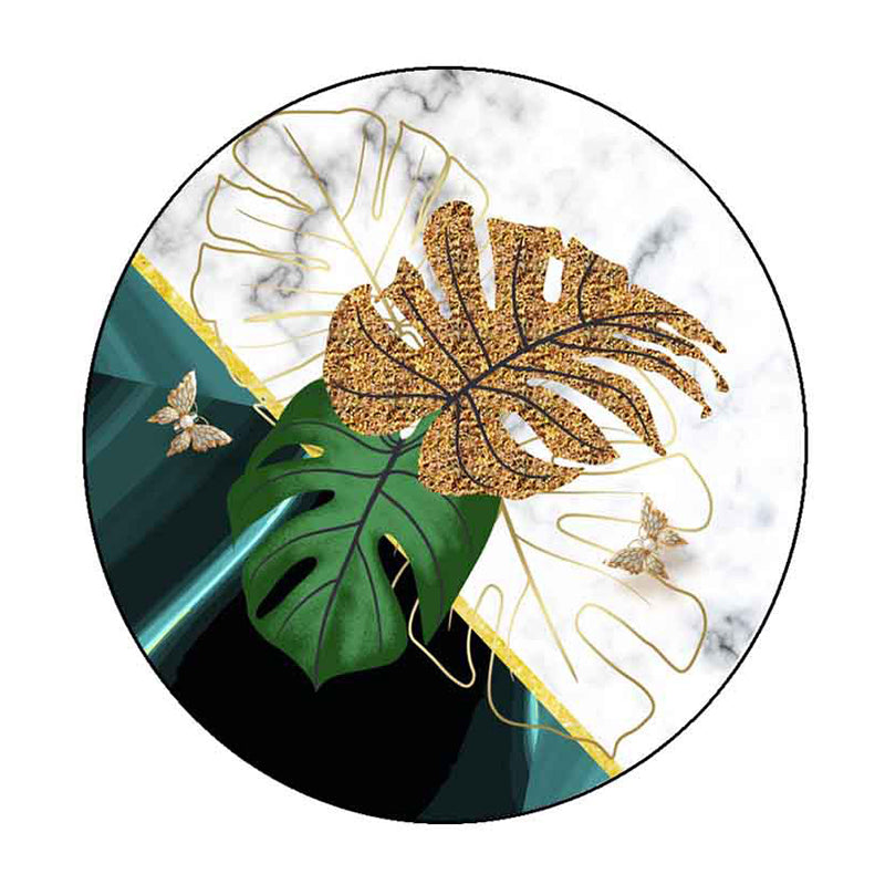 Light Yellow Sunflower Rug Polyester Modern Rug Stain Resistant Rug for Drawing Room