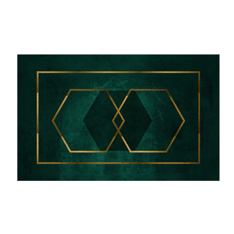 Atrovirens Leopard Rug Polyester Modern Rug Non-Slip Backing Rug for Home Decor