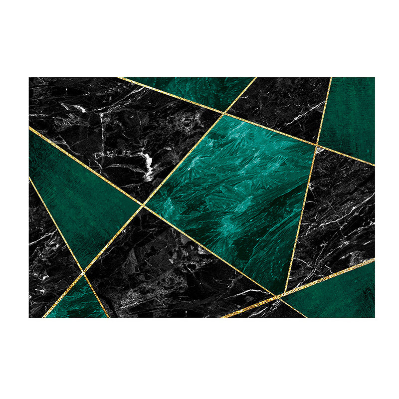 Atrovirens Leopard Rug Polyester Modern Rug Non-Slip Backing Rug for Home Decor