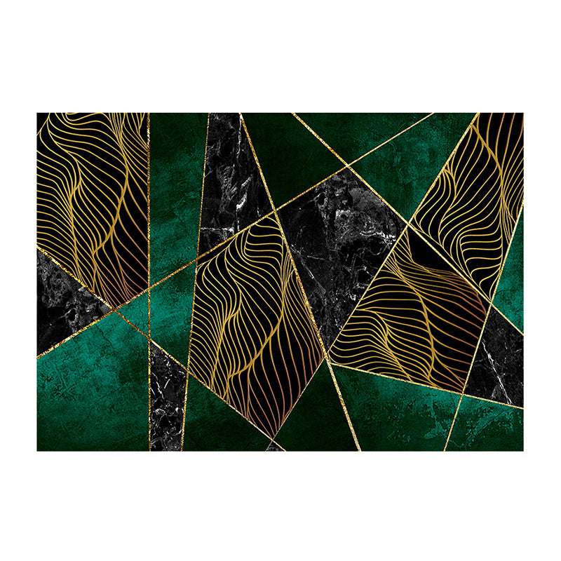 Atrovirens Leopard Rug Polyester Modern Rug Non-Slip Backing Rug for Home Decor