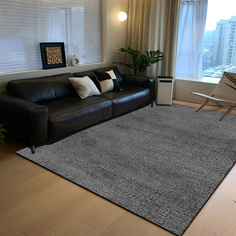 Pale Grey Graphic Rug Polyester Modern Rug Washable Rug for Living Room
