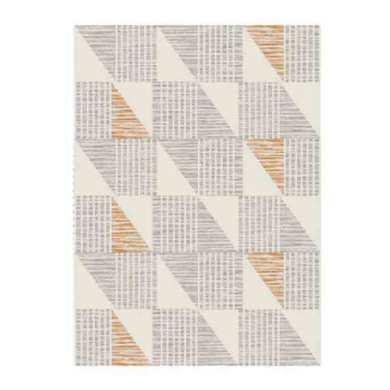 Apricot Simplicity Carpet Polyester Graphic Carpet Stain Resistant Carpet for Drawing Room