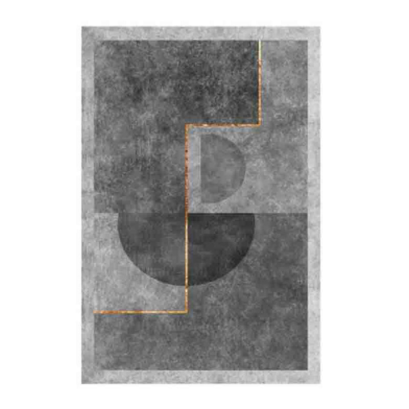 Apricot Simplicity Carpet Polyester Graphic Carpet Stain Resistant Carpet for Drawing Room