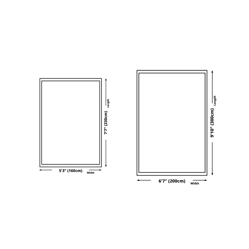 Sapphire Blue Modern Rug Polyester Gradient Ramp Rug Washable Rug for Living Room