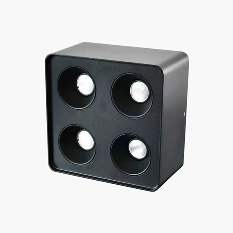 Plafonnier LED de forme carrée, Style Simple et moderne en aluminium, 4 lumières encastrées pour chambre à coucher