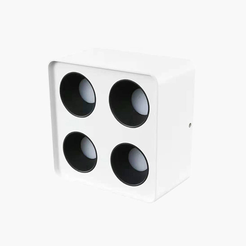 Plafonnier LED de forme carrée, Style Simple et moderne en aluminium, 4 lumières encastrées pour chambre à coucher
