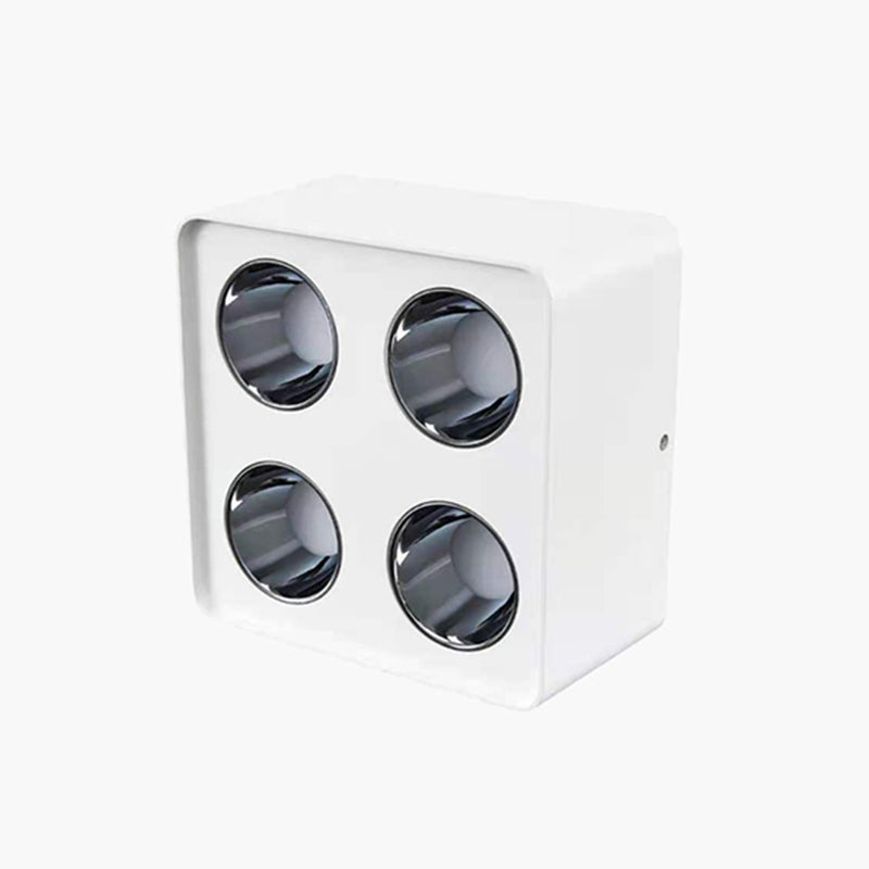 Plafonnier LED de forme carrée, Style Simple et moderne en aluminium, 4 lumières encastrées pour chambre à coucher