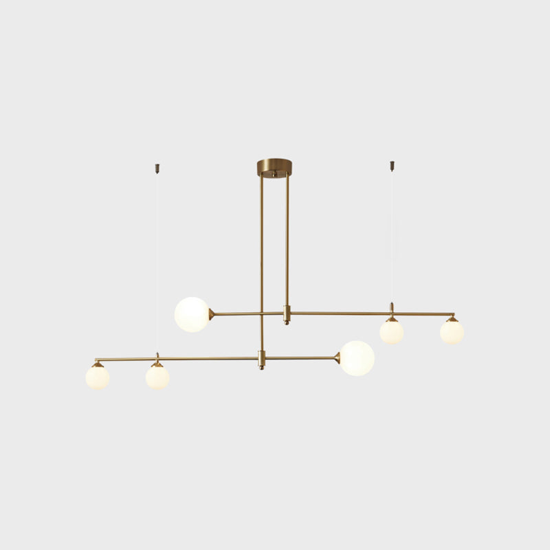 Contemporáneo de lámpara de lámpara de la isla Sphere Island Lights in Gold
