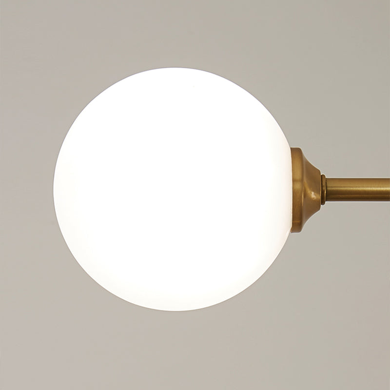 Contemporary Island Light Fixture Glass Sphere Island Lights in Gold