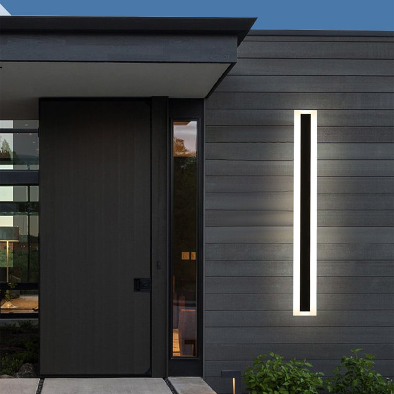 Éclairage de mur de métal linéaire