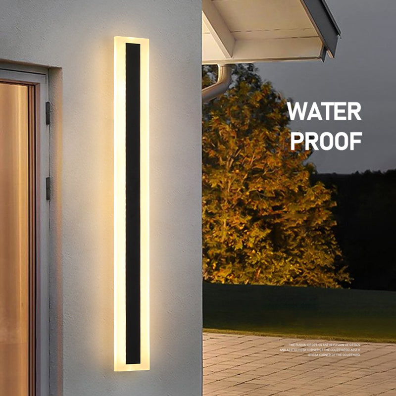 Éclairage de mur de métal linéaire