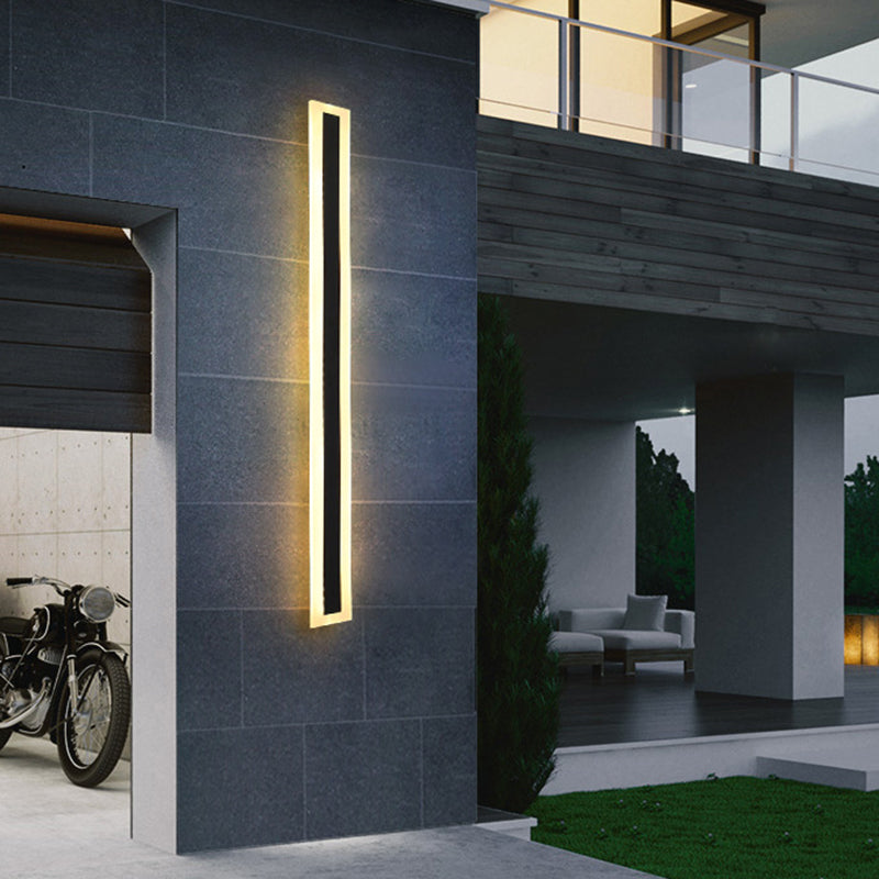 Éclairage de mur de métal linéaire