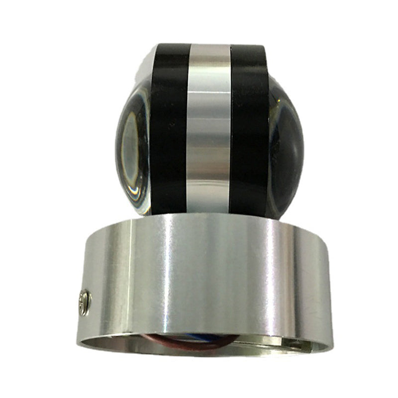 Éclairage mural en métal rond