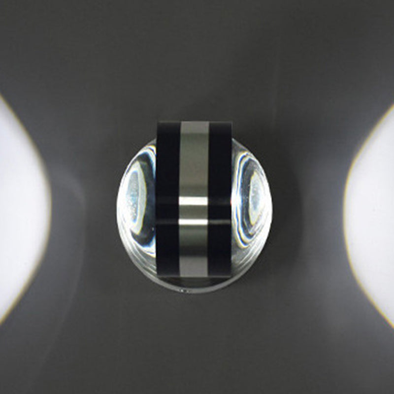 Éclairage mural en métal rond