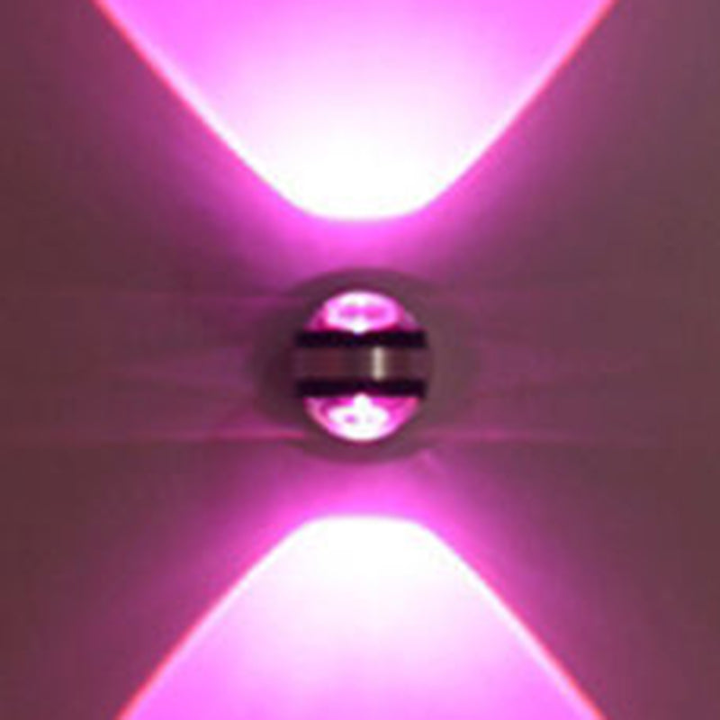 Éclairage mural en métal rond