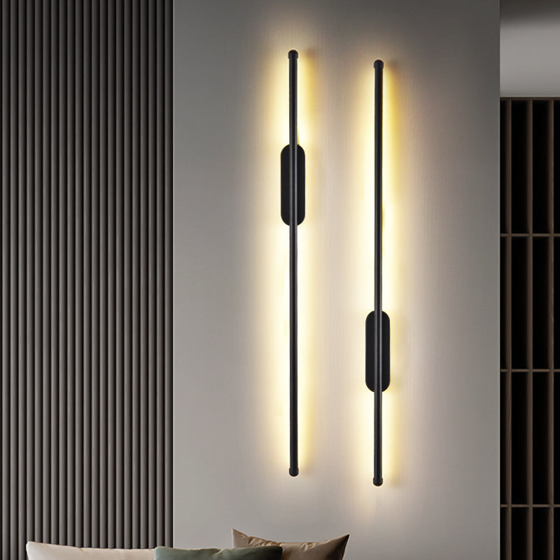 Forma lineare in metallo sconce moderno stile moderno 1 lampada da supporto da parete leggera