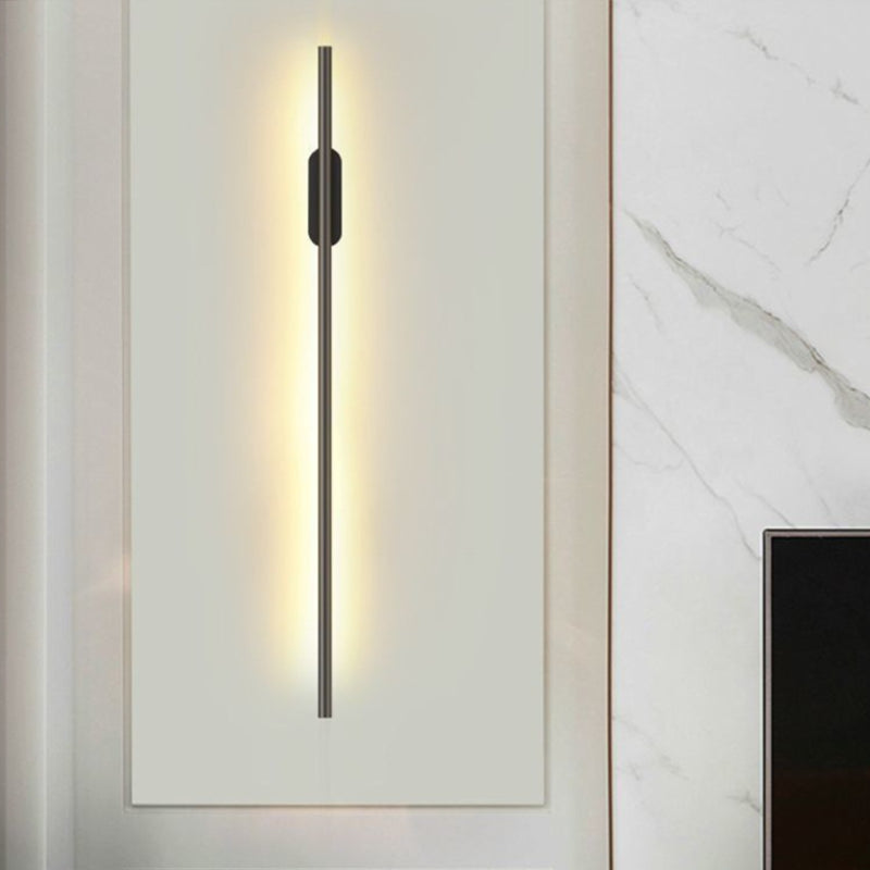 Forma lineare in metallo sconce moderno stile moderno 1 lampada da supporto da parete leggera