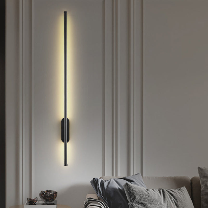 Forma lineare in metallo sconce moderno stile moderno 1 lampada da supporto da parete leggera