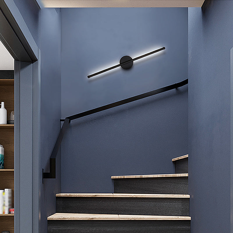 Lineare Form Metall Wandleuchten moderner Stil 2 Leuchten Wandmontageleuchte