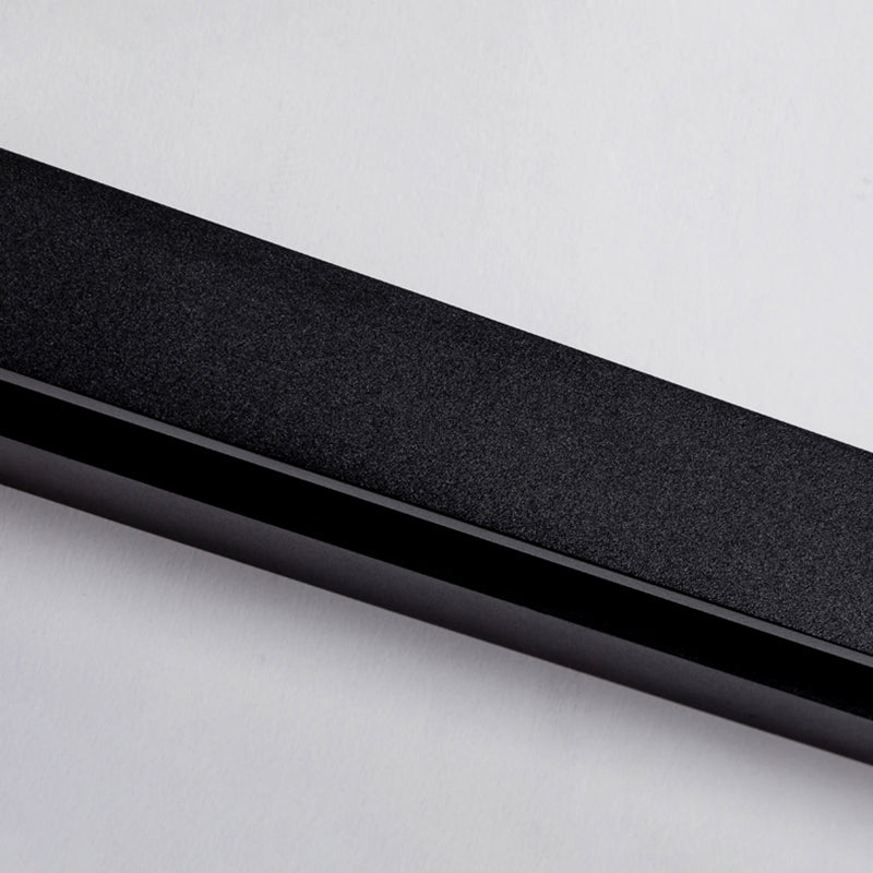 Square Shape Metal Wall Sconce Modern Style Single Light Wall Lighting Fixtures in Black