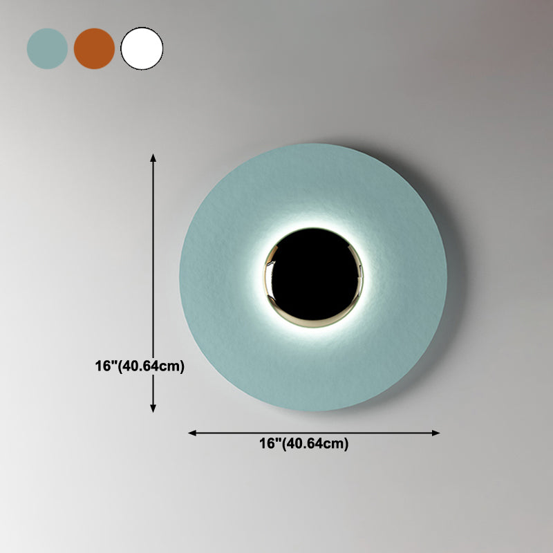 Forma a forma di metallo rotondo sconce moderno apparecchi di illuminazione a parete singola a parete singola