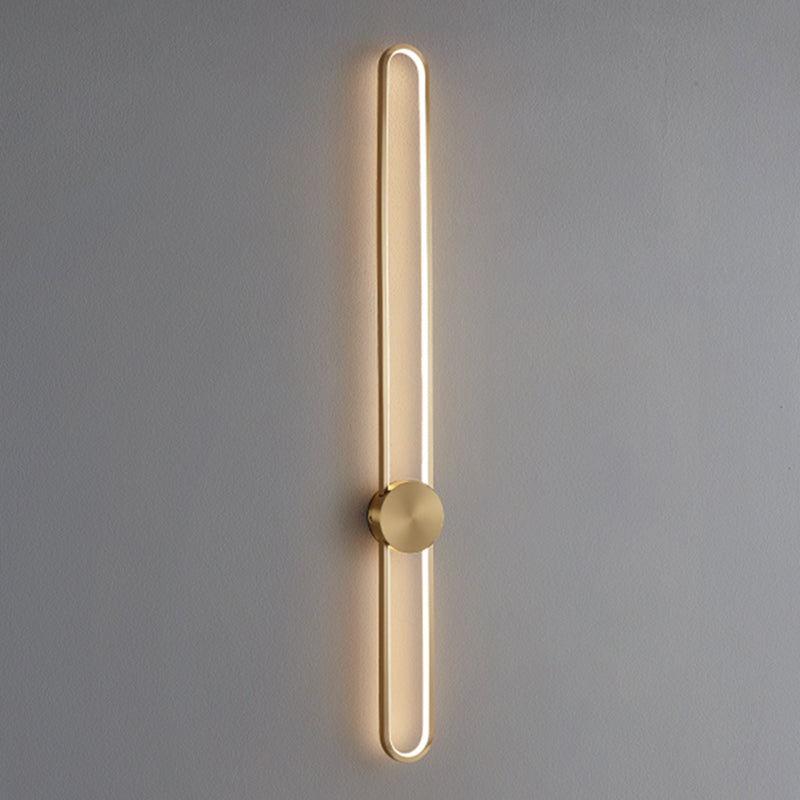 Lineare Form Metall Wandleuchten moderner Stil 2 Leichter Wandleuchten