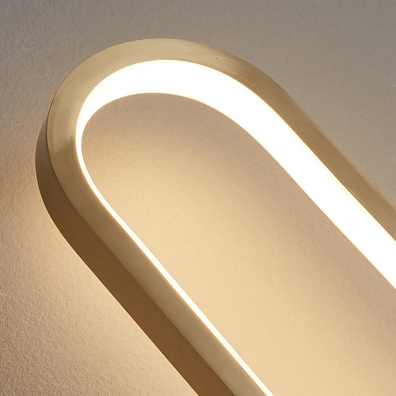 Lineare Form Metall Wandleuchten moderner Stil 2 Leichter Wandleuchten