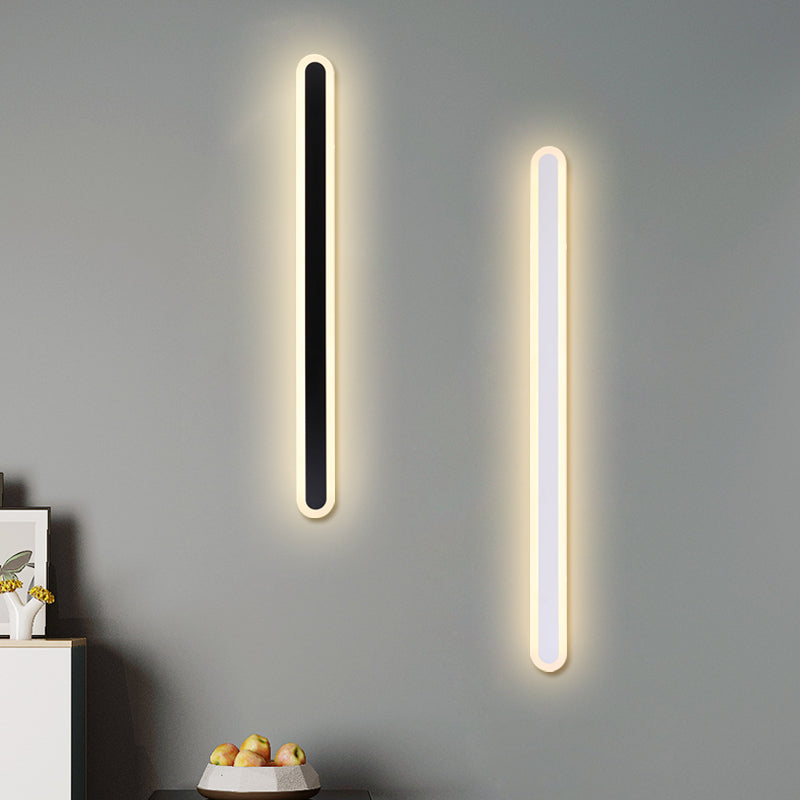 Lineare Form Metall Wandleuchte moderne Stil 1-Licht-Wandbeleuchtung