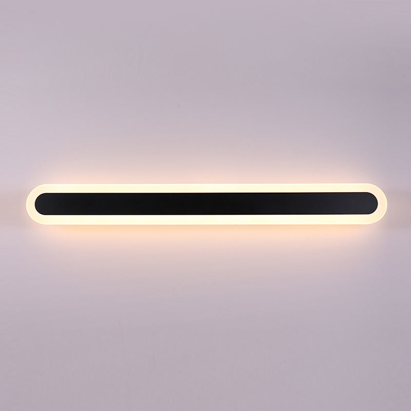 Lineare Form Metall Wandleuchte moderne Stil 1-Licht-Wandbeleuchtung
