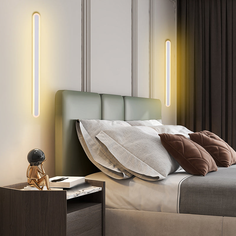Lineare Form Metall Wandleuchte moderne Stil 1-Licht-Wandbeleuchtung