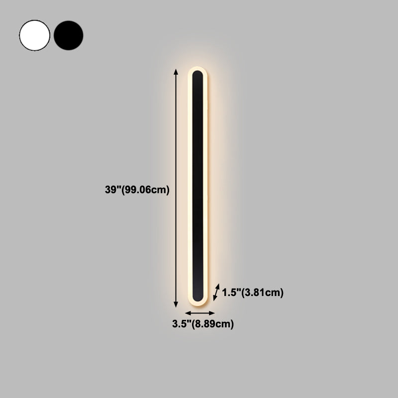 Lineare Form Metall Wandleuchte moderne Stil 1-Licht-Wandbeleuchtung