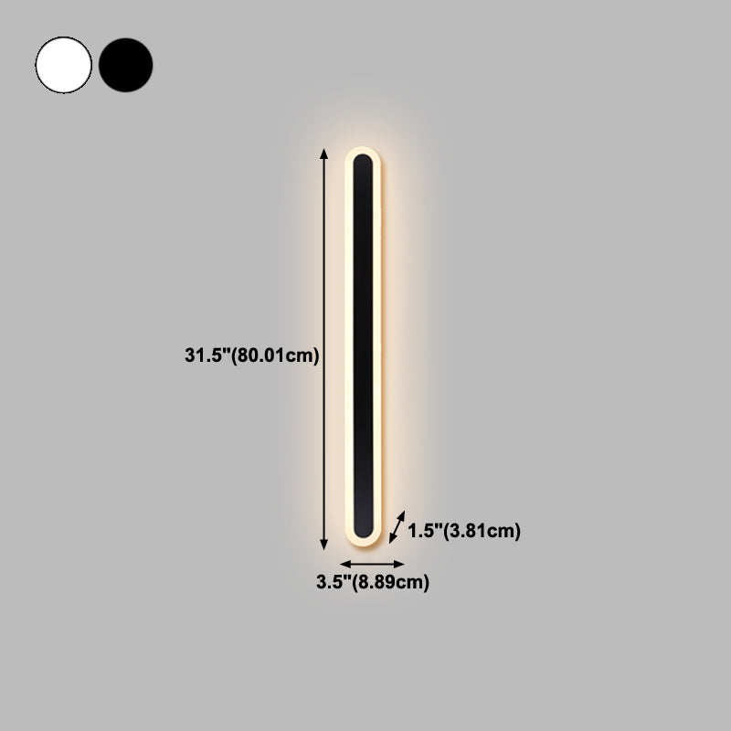 Lineare Form Metall Wandleuchte moderne Stil 1-Licht-Wandbeleuchtung