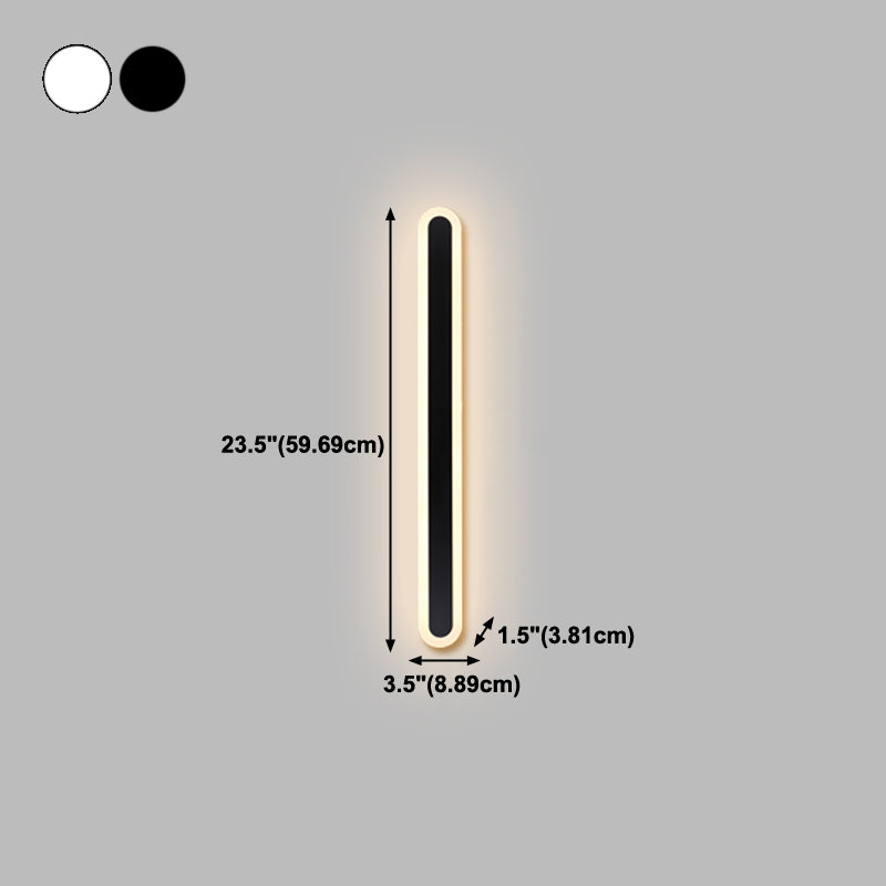 Lineare Form Metall Wandleuchte moderne Stil 1-Licht-Wandbeleuchtung