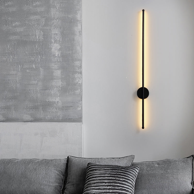 Lineare Form Metall Wandleuchten moderner Stil 1 Lichtwandbeleuchtung