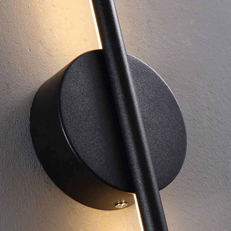 Lineare Form Metall Wandleuchten moderner Stil 1 Lichtwandbeleuchtung