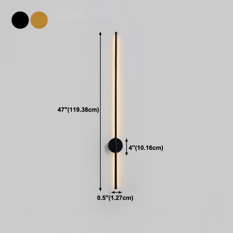 Lineare Form Metall Wandleuchten moderner Stil 1 Lichtwandbeleuchtung