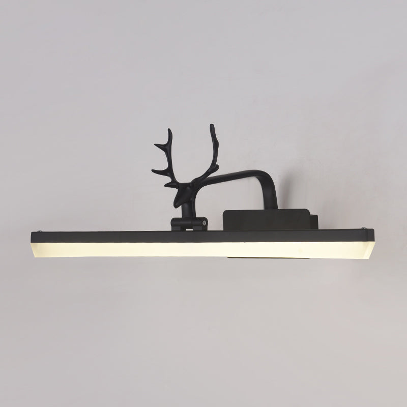 Lineare Metall Wandleuchter moderner Stil 1-Lichtspiegel Wandhalterung Leuchte