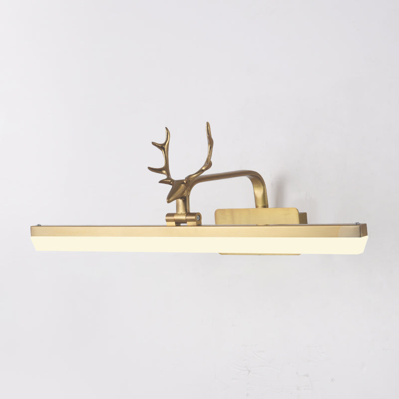 Lineare Metall Wandleuchter moderner Stil 1-Lichtspiegel Wandhalterung Leuchte