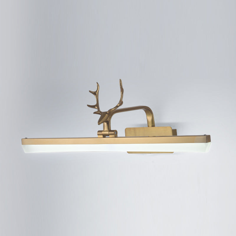 Lineare Metall Wandleuchter moderner Stil 1-Lichtspiegel Wandhalterung Leuchte