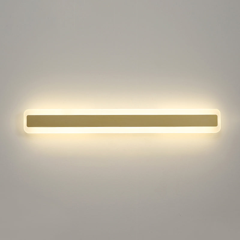 Lineare Form Metallwand Leuchten Moderner Stil Einer Lichtspiegel Wandhalterung Licht