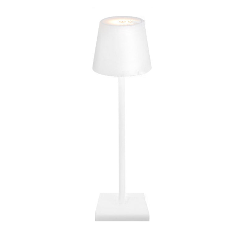 Metal Cylinder Night Table Lamps Modern Style 1 Light Table Light