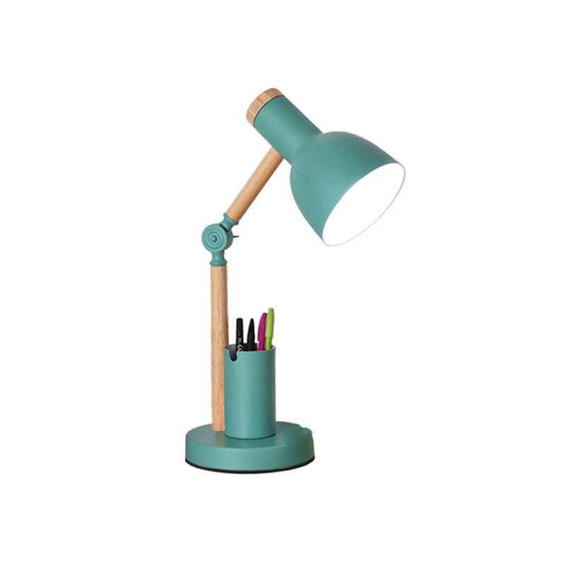 Contemporary Style Conical Table Lamp Metal 1-Light Nightstand Lamp